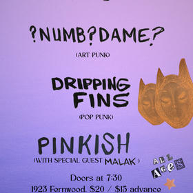 ?NUMB?DAME?, DRIPPING FINS, PINKISH & MALAK