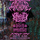 Death Machine, Divine Apprehension, Caustic Fog, Xenith