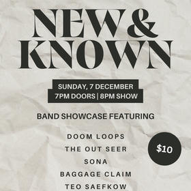 Doom Loops, The Out Seer, SONA, Baggage Claim, Teo Saefkow