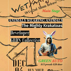 Animals Wearing Animals, Developer, GRDN Collective, The Mighty Krakatoas 