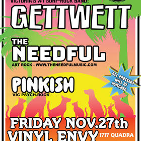 Rockin' SPCA Fundraiser w/ GETTWETT,  The Needful & Pinkish